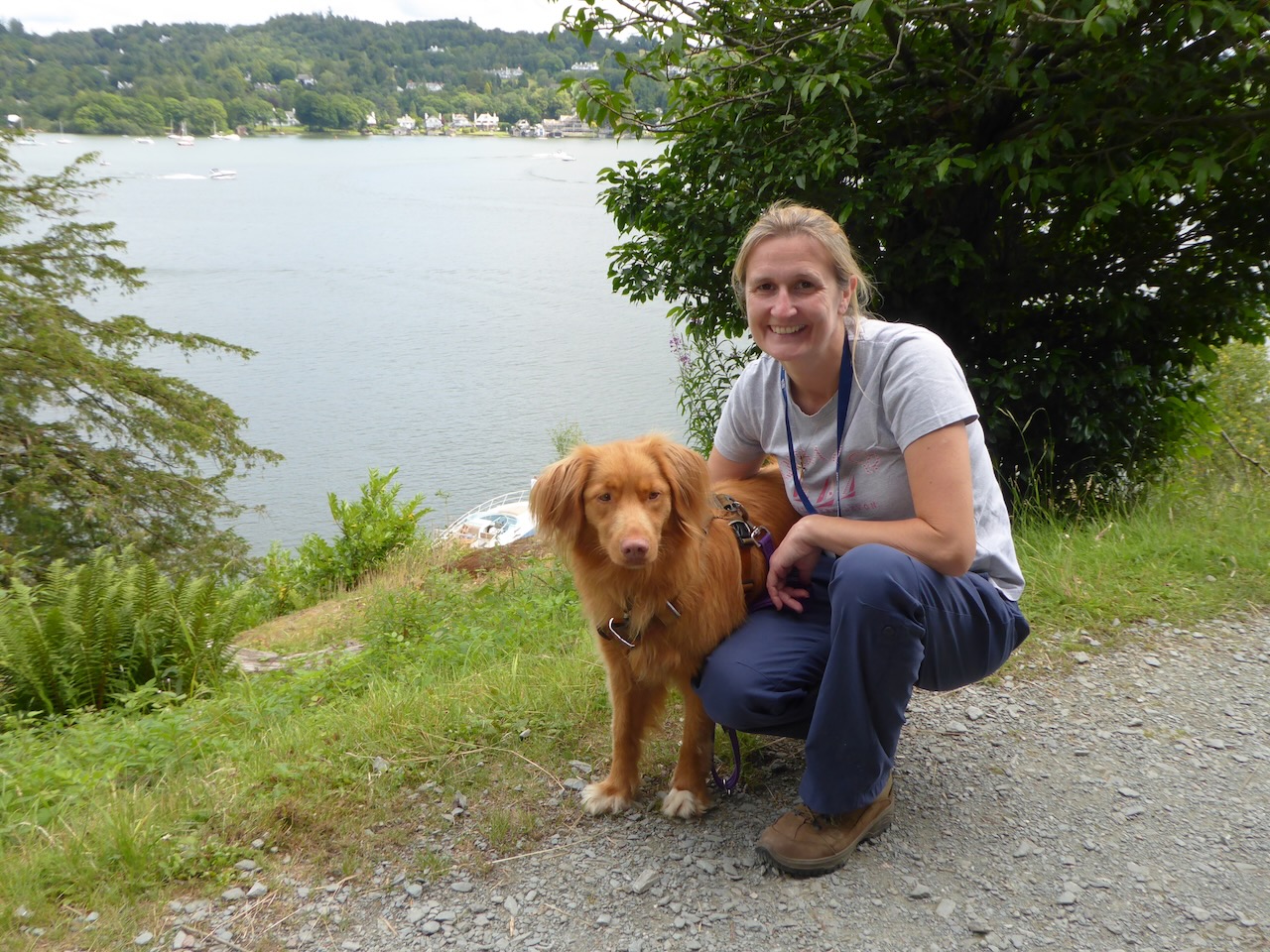 Lyndsey Scullion with Duck Toller Bella