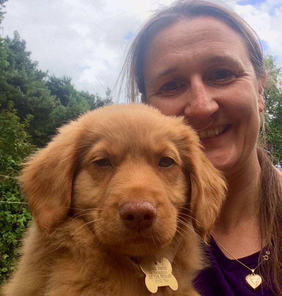 Lyndsey Scullion with Duck Toller Bella